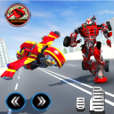 Moto Robot Transformation: Flying Car Robot Games Icon