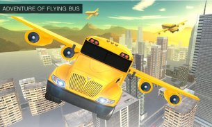 Flying School Bus Simulator 3D: Extreme Tracks screenshot 2