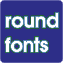 Round fonts for FlipFont Icon