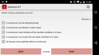 Java Practice Exam screenshot 1