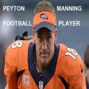 Peyton Manning Football Player Icon