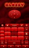 Glossy Red GO Keyboard Theme screenshot 5