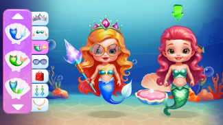 Twin mermaid babysitter care screenshot 3