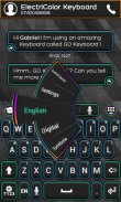 GO Keyboard ElectriColor Theme screenshot 2