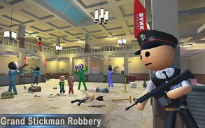 Stickman Bank Raub ny Polizei Gun Shooting screenshot 2