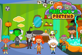 My Pretend Halloween - Trick or Treat Friends FREE screenshot 3