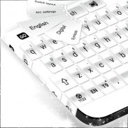 Glossy White Keyboard Theme screenshot 0