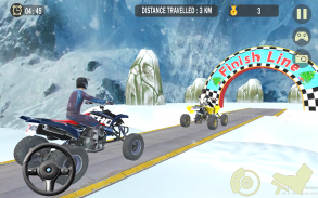 Impossible Snow ATV Bike Stunt screenshot 14