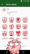 ANIMATED WAstickerApps Cute Animals Stickers screenshot 2