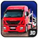 Car Transporter 3D Icon