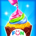 Ice Cream Cone Cupcake-Bakery Food Game Icon
