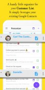 A customer list from your contacts - Personizer screenshot 5