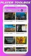 Video Player Toolbox & Music Player screenshot 2