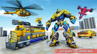 Train Robot transform Car Game screenshot 3