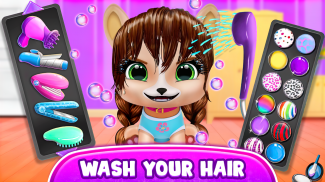 Hairstyle: pet care salon game screenshot 0