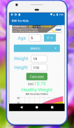 BMI for Kids calculator Percen screenshot 2