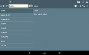 English Afrikaans Dictionary screenshot 1