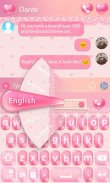 Pink Girl Keyboard Theme screenshot 5