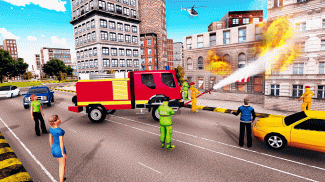 Idle Firefighter Truck Game:Fire Emergency Manager screenshot 3