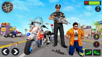 polícia moto perseguição de bicicleta - jogos screenshot 2
