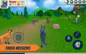 Wolf Simulator: Wild Animals 3D screenshot 1