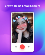 Crown Heart Emoji Camera screenshot 5