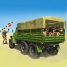 US Army Military Truck Driving Icon