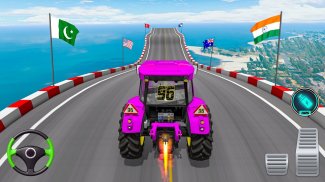 Real Tractor Stunt Game 3D screenshot 4