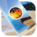 Beach Clock Live Wallpaper Icon