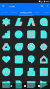 Bright Cyan Icon Pack ✨Free✨ screenshot 11