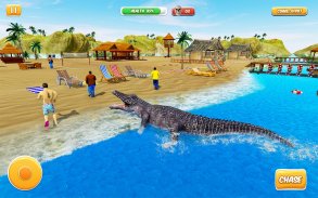 鳄鱼 游戏 海滩 攻击 野生 模拟器 screenshot 0