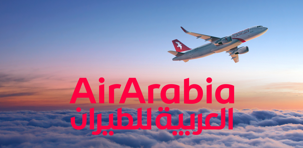 Air Arabia Maroc, rotated logo, white background Stock Photo - Alamy