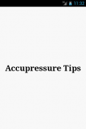 Acupressure Tips screenshot 0