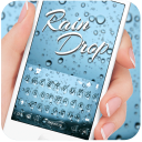 Blue Raindrops Keyboard Theme Icon