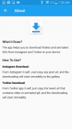 Downloader for Instagram and Twitter screenshot 1