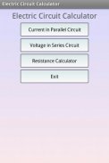 Calc. de circuit électrique screenshot 0