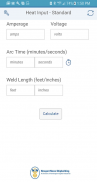 HII-NNS Weld Heat Input Calculator screenshot 0