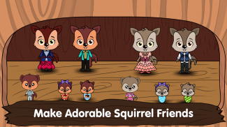 La città-casa di scoiattoli animale per i bambini screenshot 0
