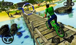 Водный серфер Плавающий BMX Велосипед Rider Racing screenshot 1