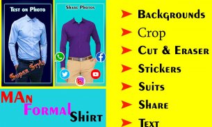 Men Formal Shirt Photo Editor screenshot 1