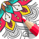 Mandala Coloring Book 🌸 Free Adult Coloring Game Icon