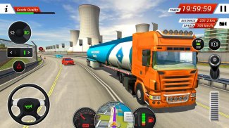 Petrolero Camión de transportista simulador screenshot 3