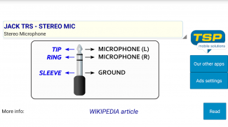 Audio Connectors Pinouts screenshot 0