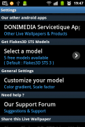 Flakes3D STS Live Wallpaper screenshot 5