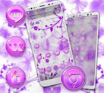 Purple Butterfly Theme screenshot 0