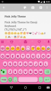 Pink Jelly Emoji Keyboard Skin screenshot 2