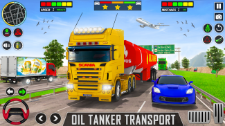 Oil Tanker Transporter Truck Driving Games screenshot 5