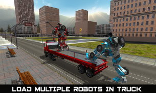 Car Robot Transport Truck Driving Games 2020 screenshot 3