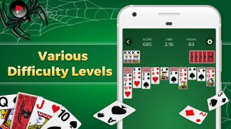 Spider Solitaire Jogo Clássico screenshot 1