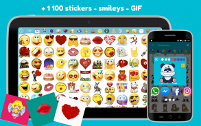 WhatSmiley - Smileys, GIF, figurinhas e emoji screenshot 0